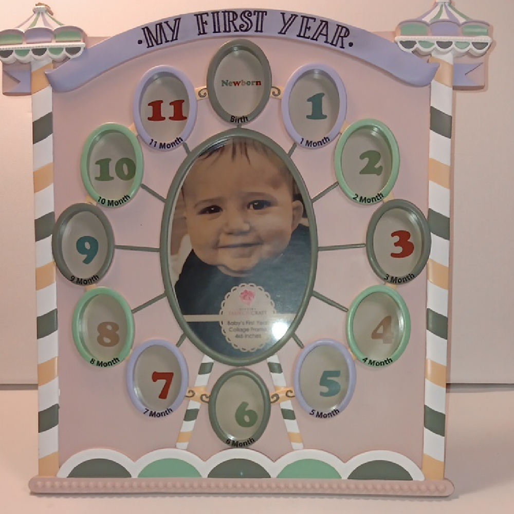 My First Year Baby Photo Frame 11" X 12"